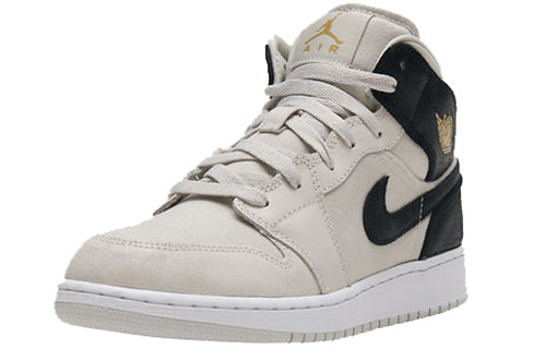 (GS) Air Jordan 1 Retro Mid 'Light Bone' 554725-023