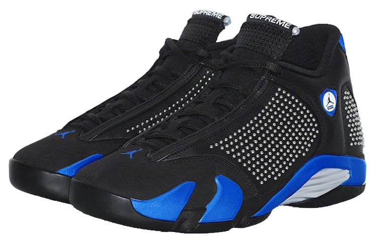 Supreme x Air Jordan 14 Retro 'Black Varsity Royal' BV7630-004