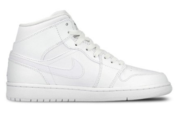 (GS) Air Jordan 1 Retro Mid 'White Cool Grey' 554725-102