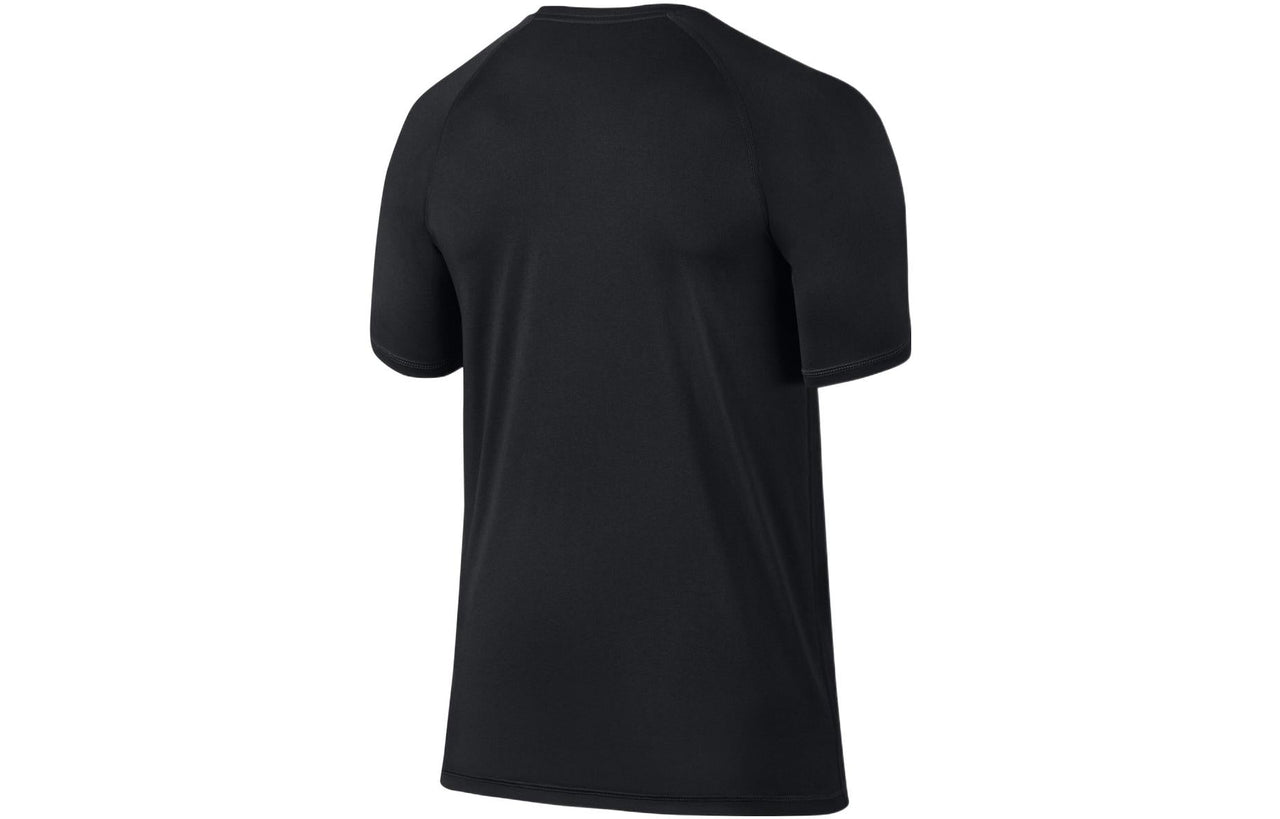 Men's Air Jordan Training Quick Dry Solid Color Logo Casual Short Sleeve Black T-Shirt 866591-010