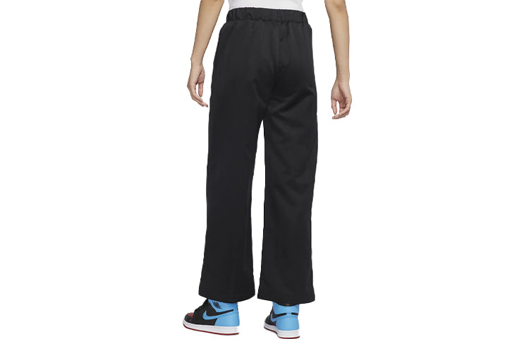 (WMNS) Air Jordan SS22 Brand Logo Solid Color Straight Sports Pants/Trousers/Joggers Black DM5248-010