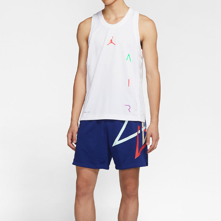 Air Jordan Air Dri-FIT Basketball Sports Vest White CT4766-100