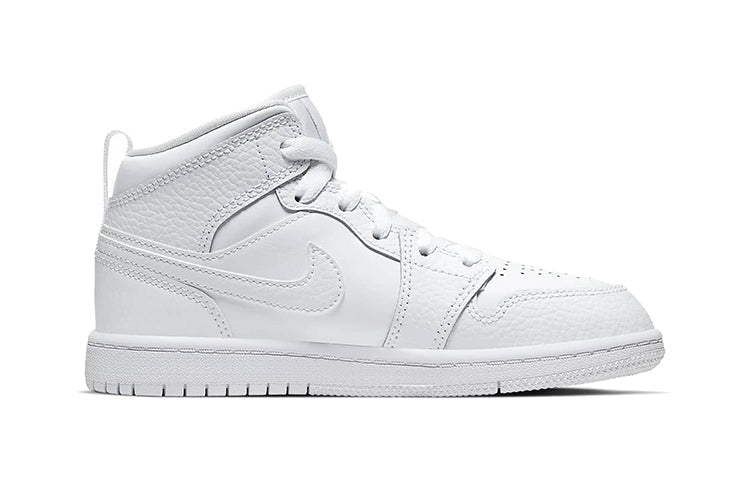 (PS) Air Jordan 1 Mid 'Triple White 2021' 640734-130