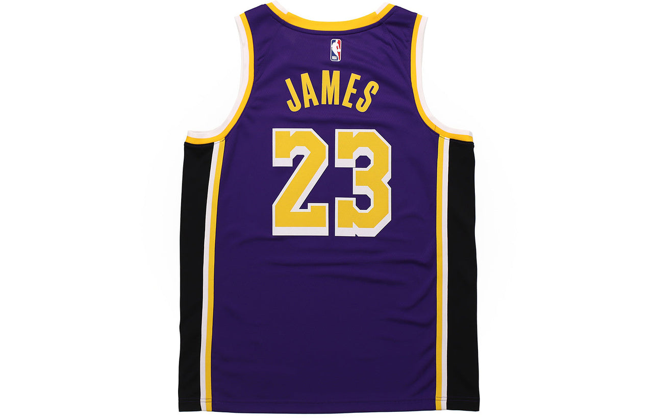 Nike Los Angeles Lakers LeBron James Statement Jersey 'Purple Yellow' CV9481-508