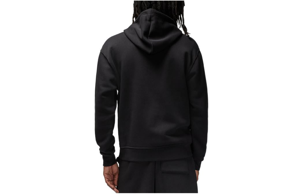 Air Jordan Brand Embroidered Zipper Hoodie Men's Black DQ7351-010