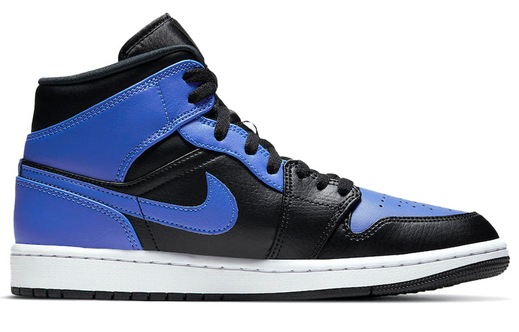 Air Jordan 1 Mid 'Hyper Royal Black' 554724-077