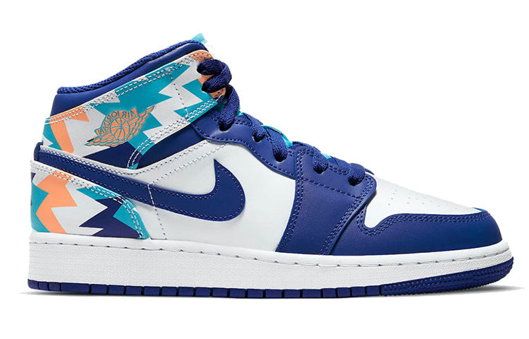 (GS) Air Jordan 1 Mid 'Geometric Pint' 555112-105