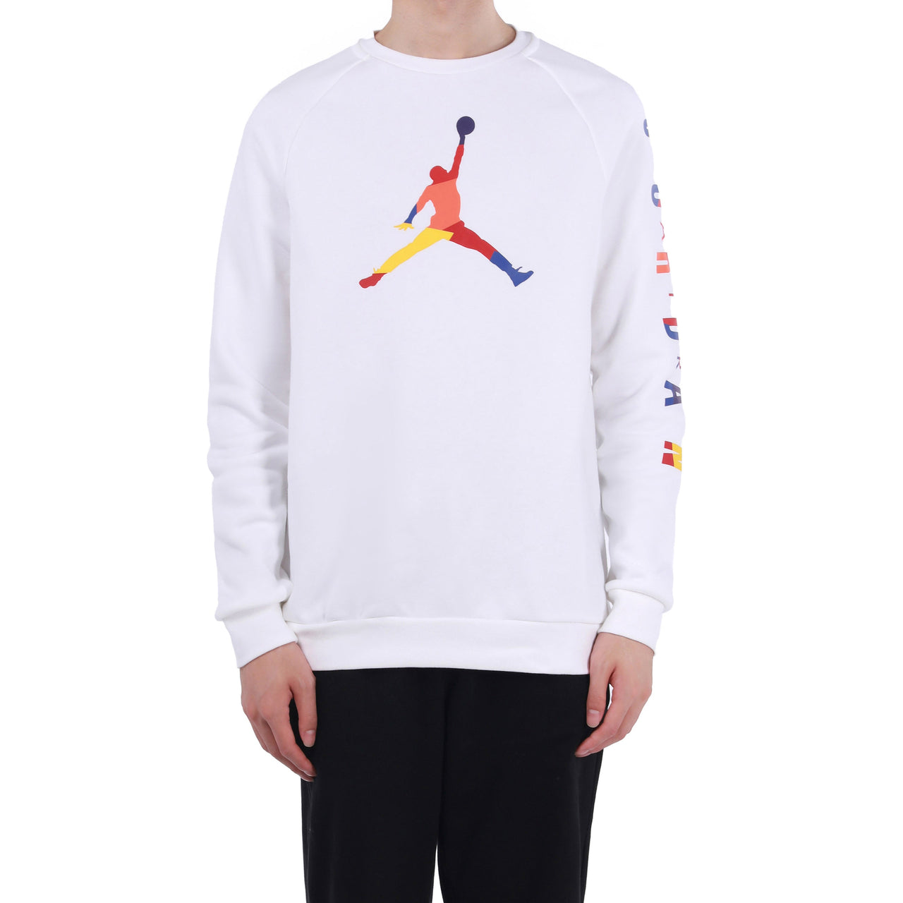 Men's Air Jordan DNA Round Neck Pullover White DA6729-100