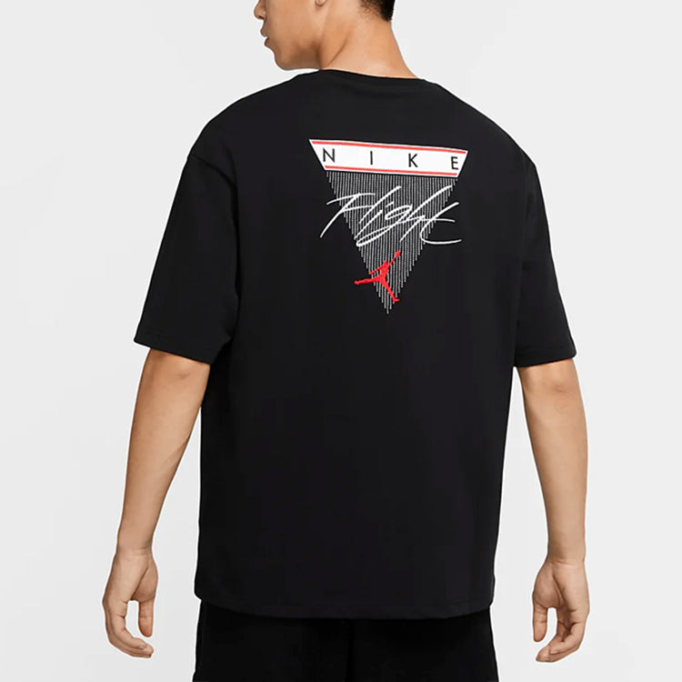 Air Jordan Flight Classic logo Basic Short Sleeve Black CZ1214-010