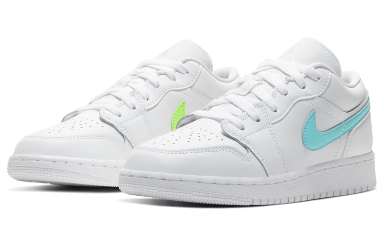 (GS) Air Jordan 1 Low 'White Neon' CW7035-100