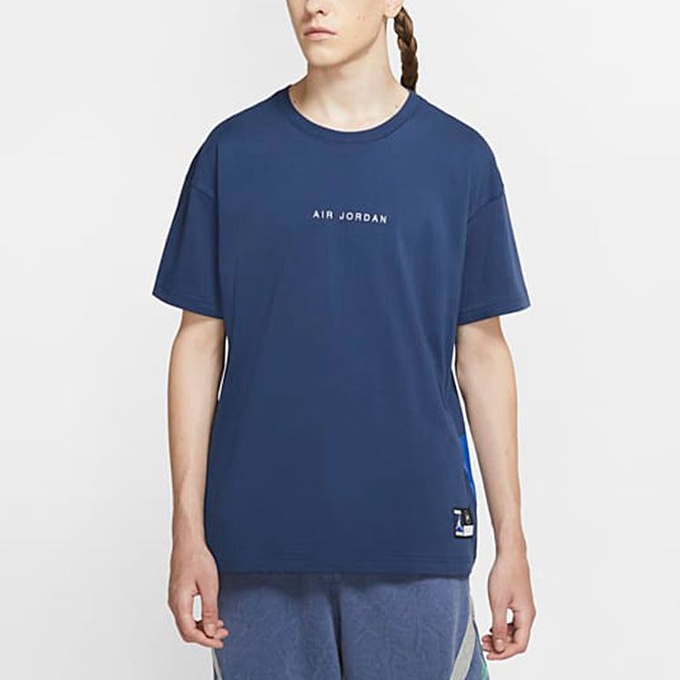 Air Jordan x Fragment T-Shirt 'Navy/Sport Royal/White' DA2985-414