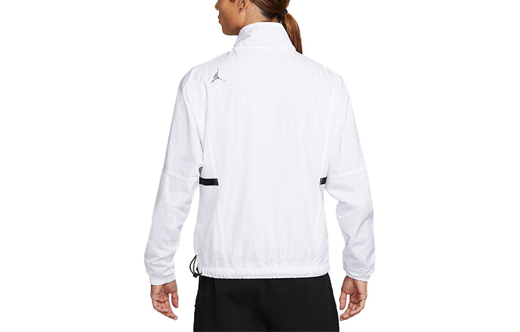 Air Jordan SS22 23 Engineered Full-length zipper Stand Collar Jacket White DJ0256-100