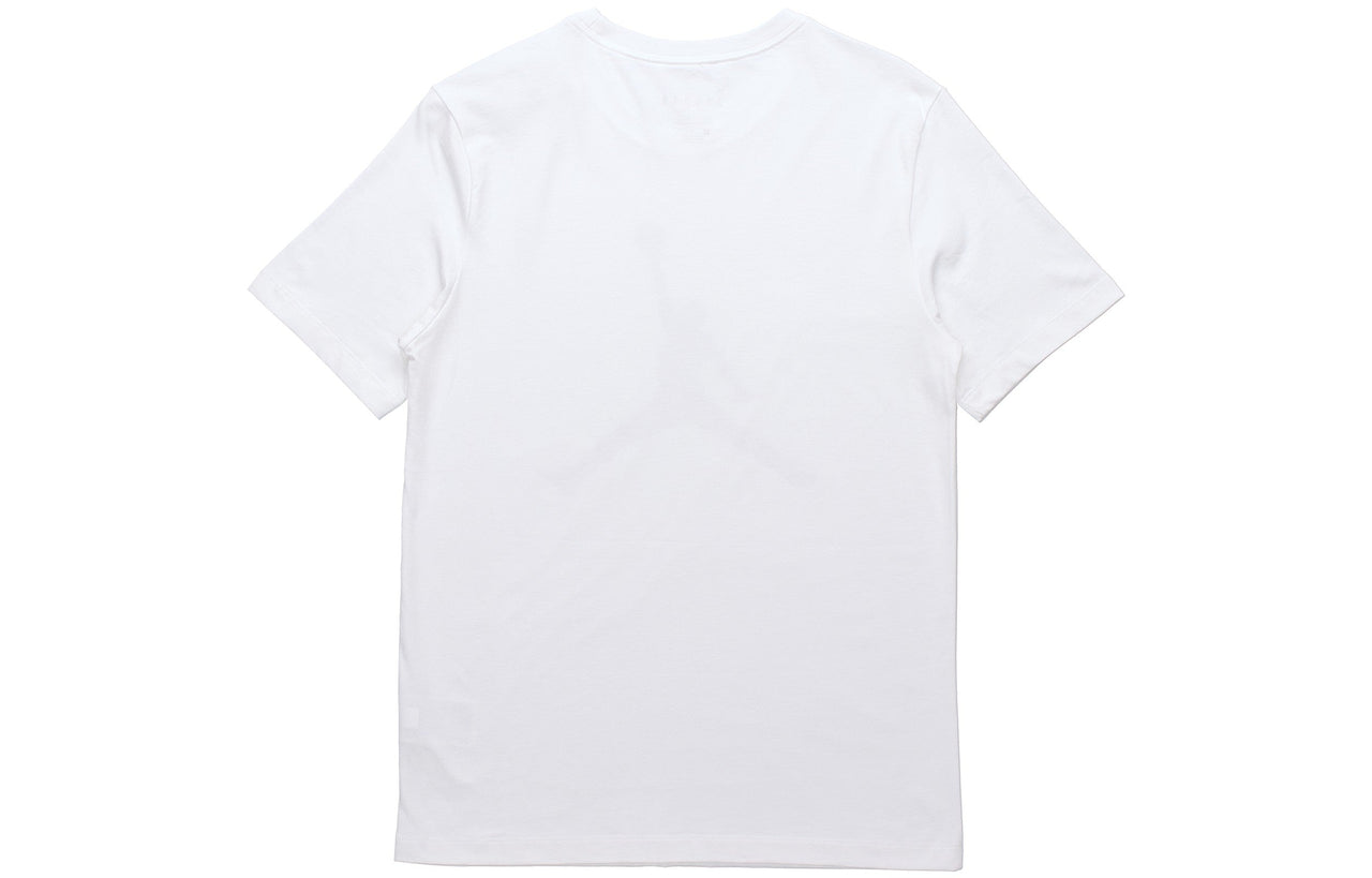 Air Jordan Jumpman Brand Logo Printing Round Neck Short Sleeve White DA6797-100