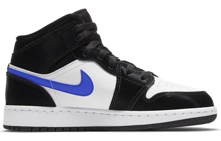 (GS) Air Jordan 1 Mid 'Black Racer Blue' 554725-084