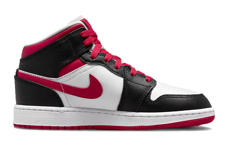 (GS) Air Jordan 1 Mid 'White Very Berry' 554725-016