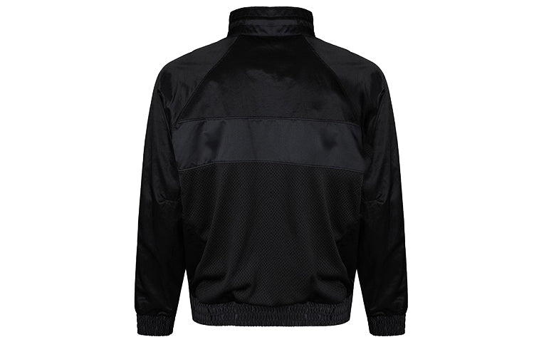 Air Jordan Stand Collar Logo Casual Woven Sports Jacket Black AV1303-011