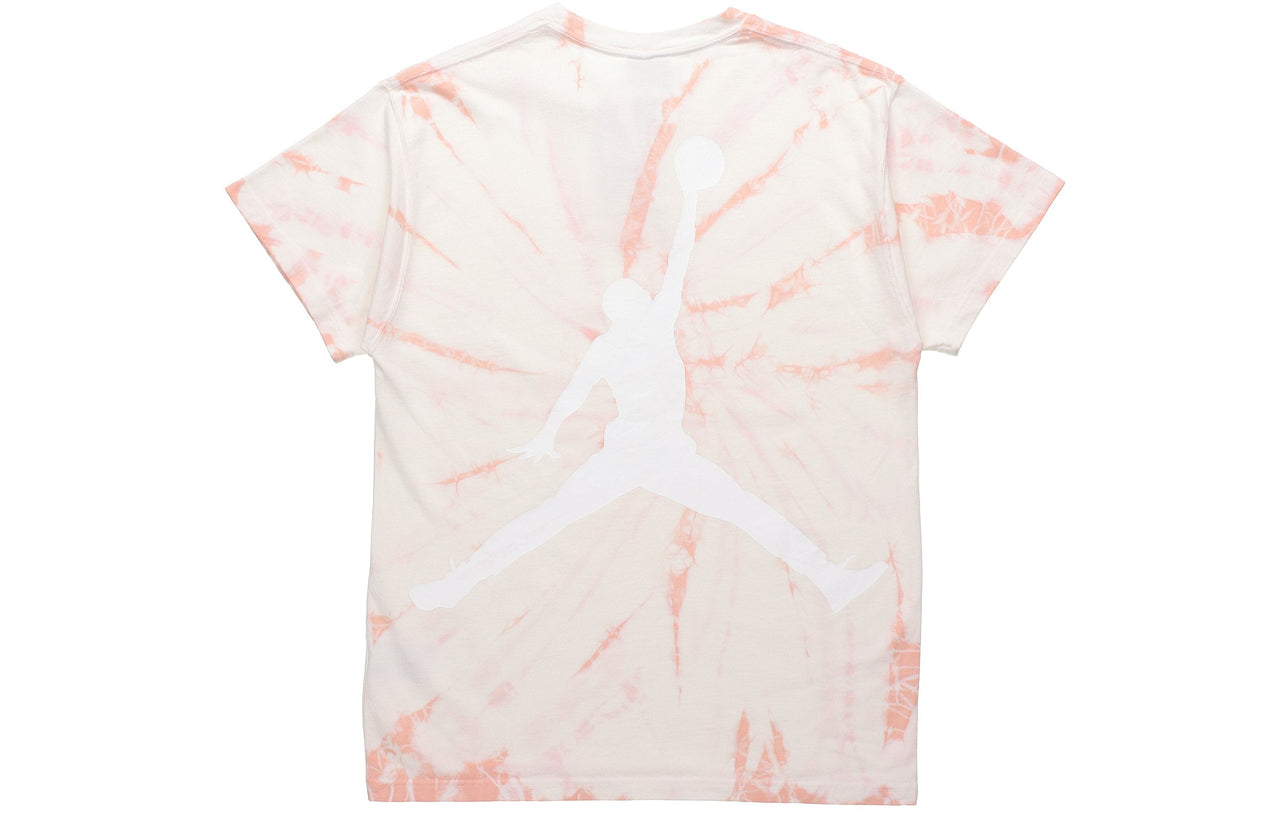 Air Jordan Loose Knit Tie Dye Printing Short Sleeve Orange DQ3903-100