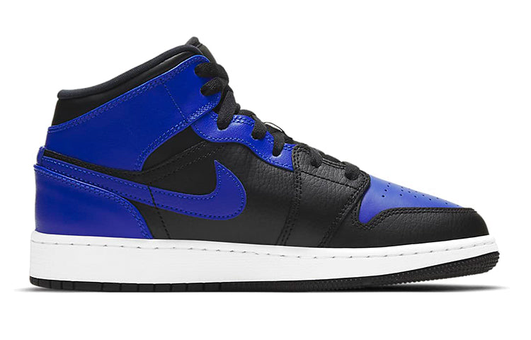 (GS) Air Jordan 1 Mid 'Hyper Royal' 554725-077