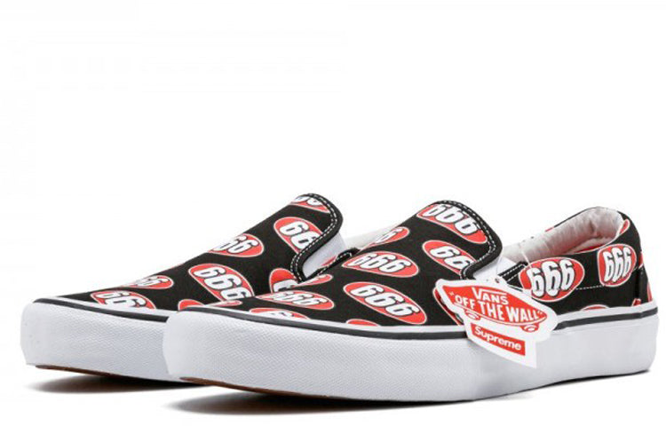 Vans Supreme x Slip-On 'Black 666' VN0A347VOX3