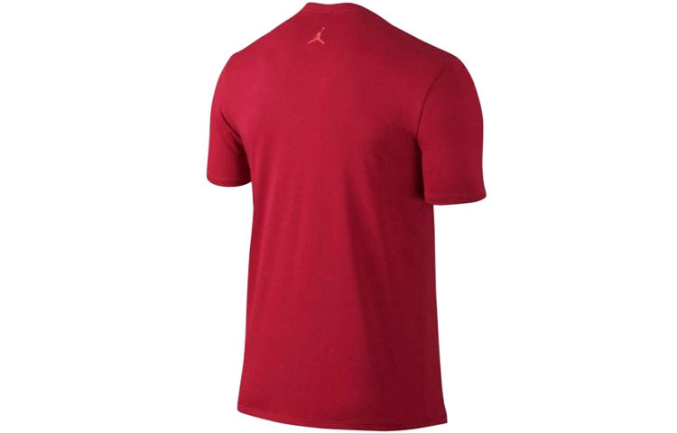 Air Jordan Logo Athleisure Casual Sports Short Sleeve 'Red' 748552-687