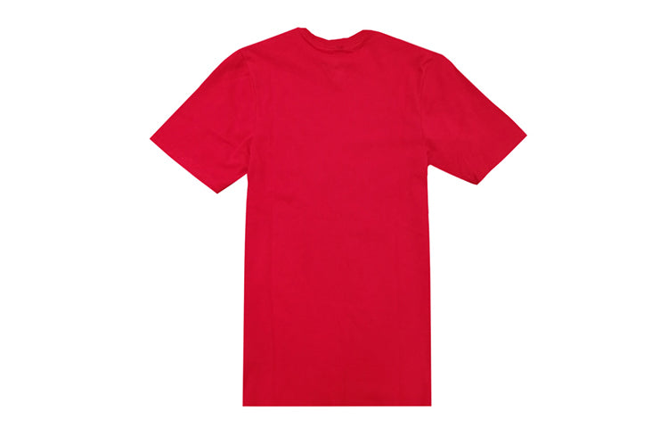 Air Jordan Jumpman Logo Round Neck Athleisure Casual Sports Short Sleeve Red BQ1456-687