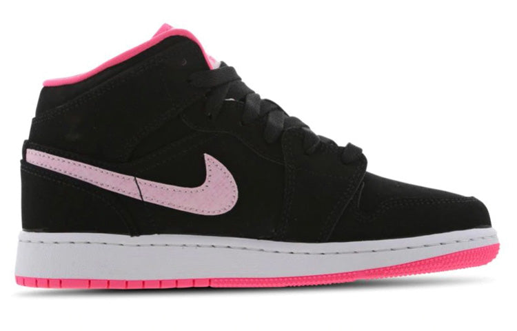 (GS) Air Jordan 1 Mid 'Black Digital Pink' 555112-066