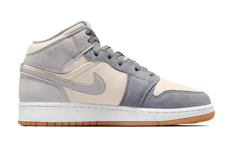 (GS) Air Jordan 1 Mid SE 'Coconut Milk Particle Grey' DN4346-100