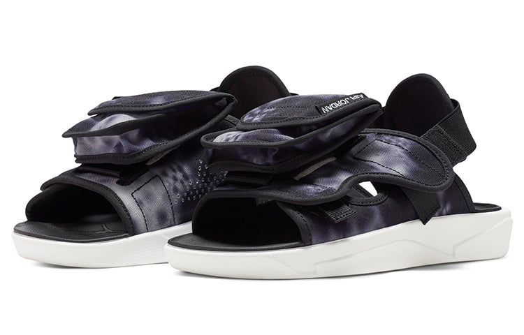 Air Jordan LS Slide Cozy Non-Slip Outdoor Sports Sandals Black White Tie Dye 'Black White' CZ0791-005