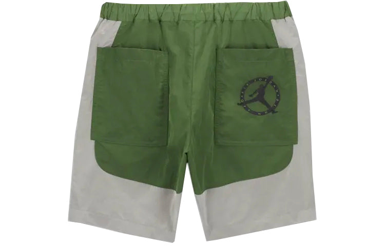 Air Jordan x Off-White MJ Baggy Shorts Asia Sizing 'Forest Green Phantom Black' DM7472-361