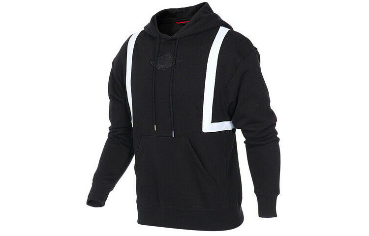 Men's Air Jordan Logo Casual Sports Black Pullover AT9963-010