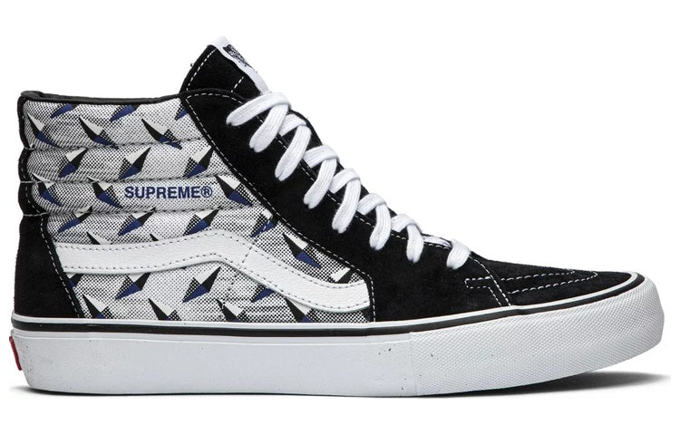 Vans Supreme x SK8-HI Pro 'Diamond Plate Black Grey' VN0A45JDTEB
