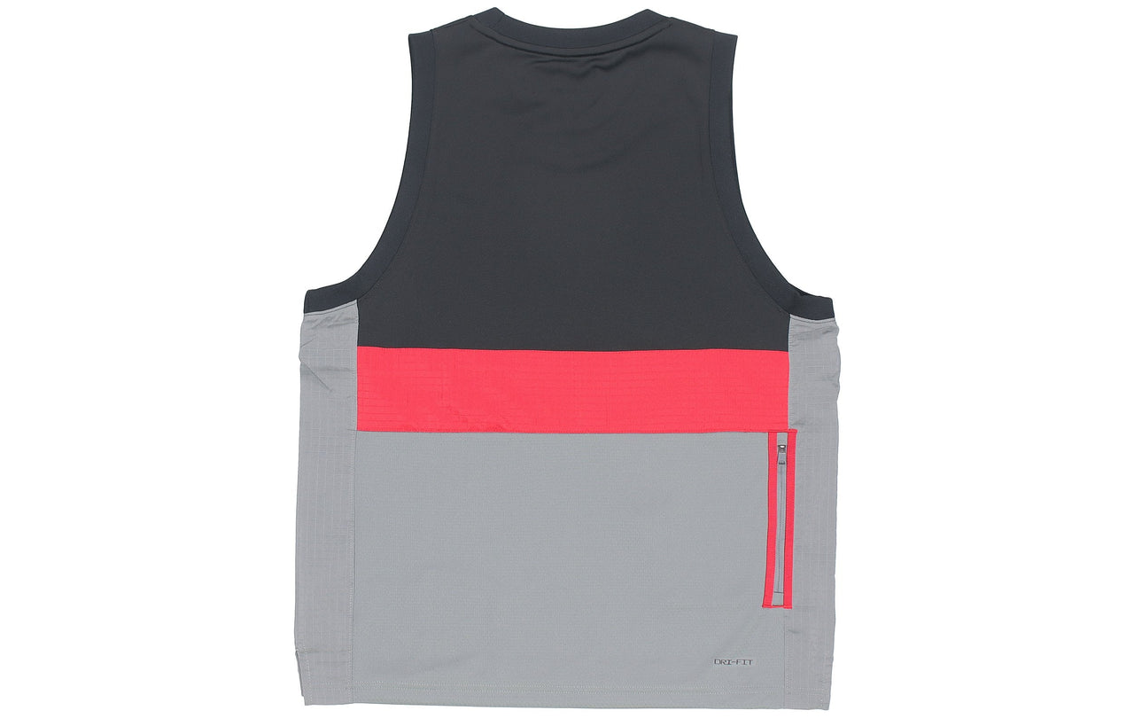 Air Jordan Dri-FIT Air Statement Splicing Quick-dry Basketball Sports Vest Male Black CZ4742-010