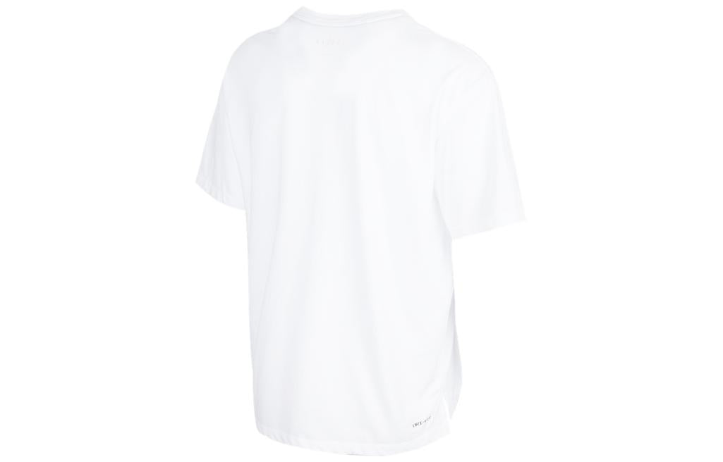 Air Jordan SS22 Logo Printing Sports Round Neck Short Sleeve White DH8922-100