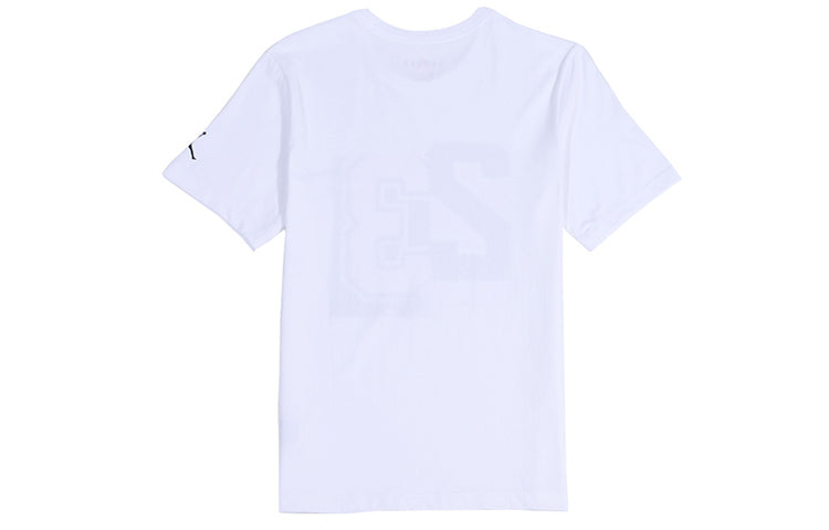 Air Jordan Flying Man Jordan Printing 23 Short Sleeve White AQ4109-100