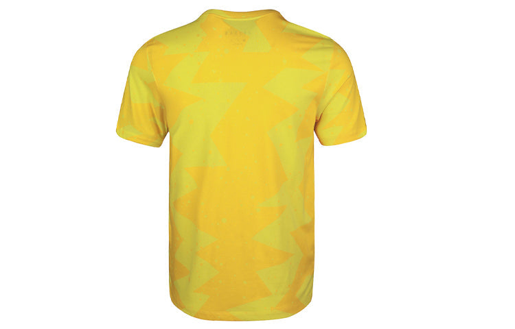 Air Jordan Printed Poolside Splash Ink Printing Short Sleeve Yellow CJ6216-728