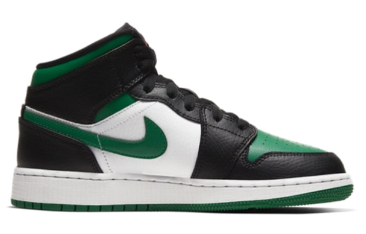 (GS) Air Jordan 1 Mid 'Black Pine Green' 554725-067