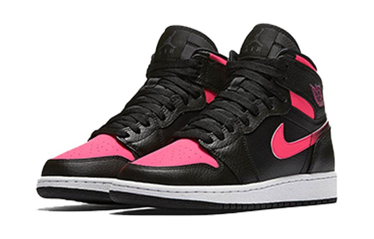 (GS) Air Jordan 1 Retro High 'Black Hyper Pink' 332148-019