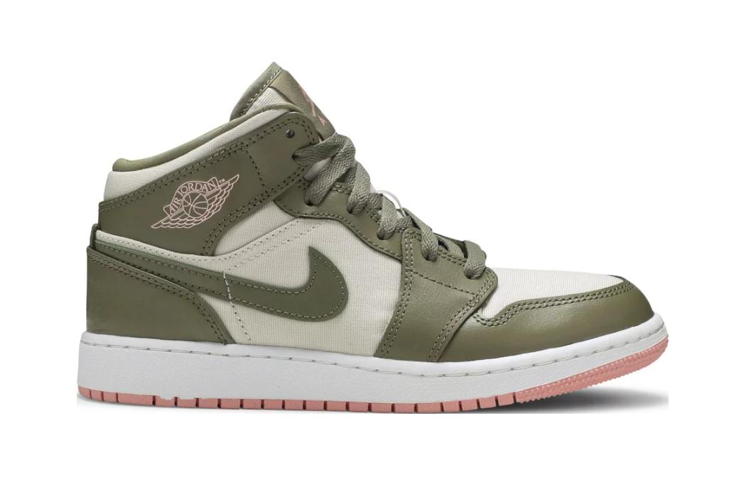 (GS) Air Jordan 1 Mid 'Trooper Bleached Coral' 640737-225