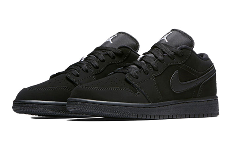 (GS) Air Jordan 1 Retro Low 'Triple Black' 553560-019