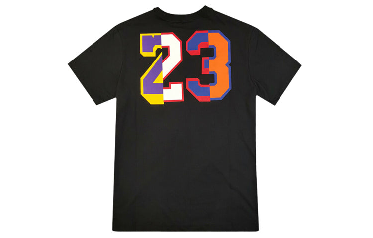 Air Jordan Colorful Logo Breathable Short Sleeve Black AT8943-010