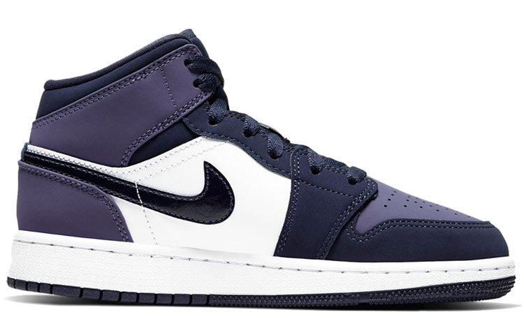 (GS) Air Jordan 1 Mid 'Sanded Purple' 554725-445