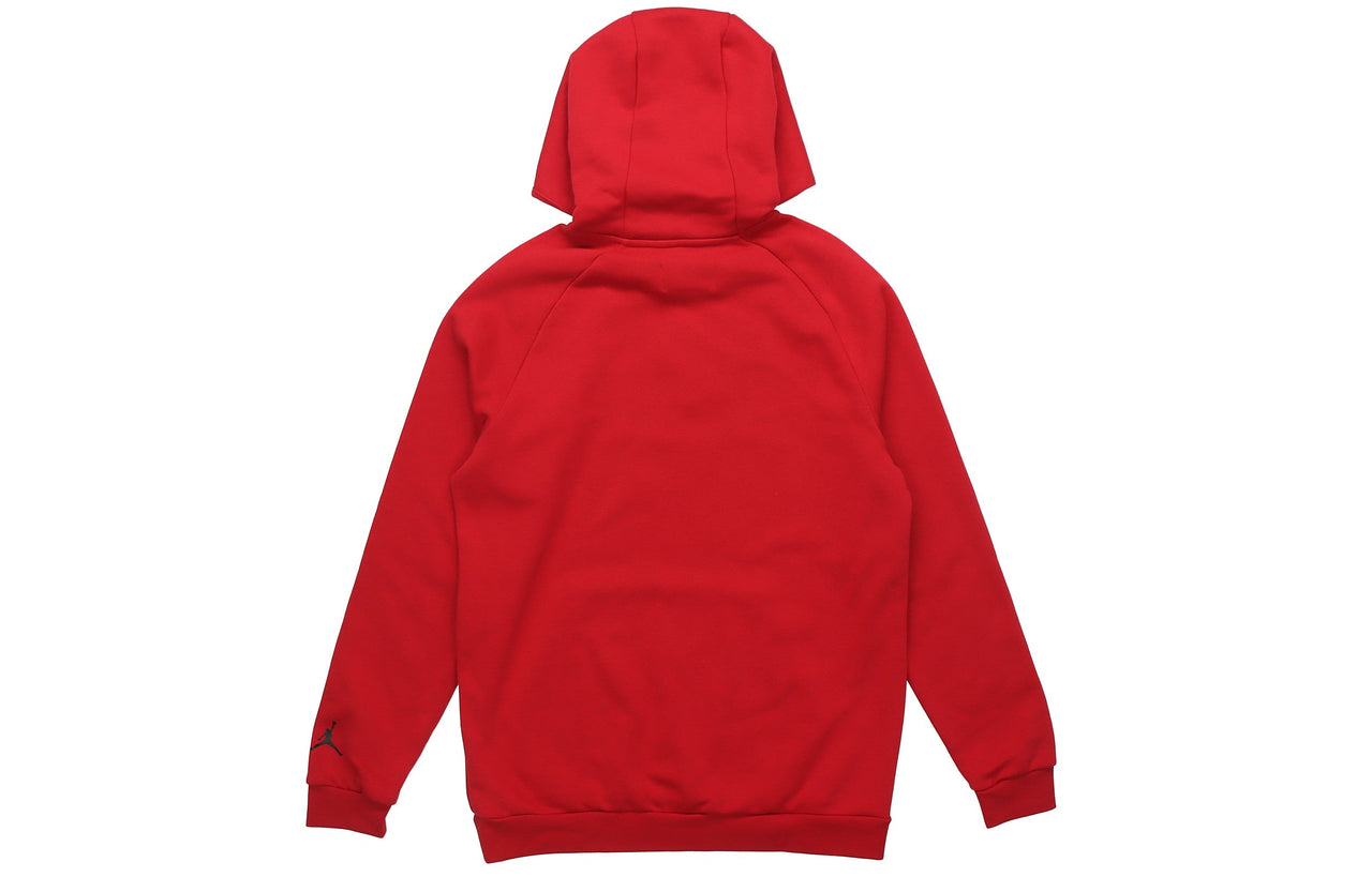 Air Jordan Jumpman Chimney Printing Fleece Pullover Red CT4886-687