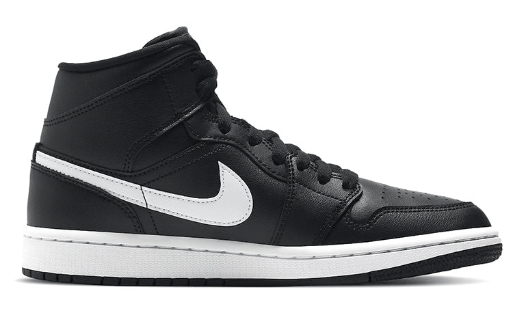 (WMNS) Air Jordan 1 Mid 'Black White' BQ6472-011