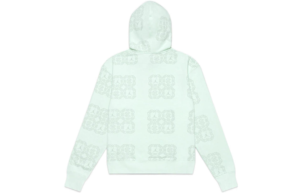 Men's Air Jordan x CLOT Crossover China Logo Full Print Pullover Asia Edition Autumn Green DO0008-394