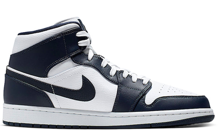 Air Jordan 1 Mid 'Obsidian White' 554724-174