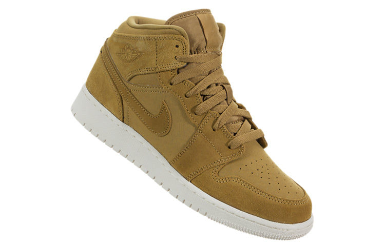 (GS) Air Jordan 1 Retro Mid 'Golden Harvest 554725-725