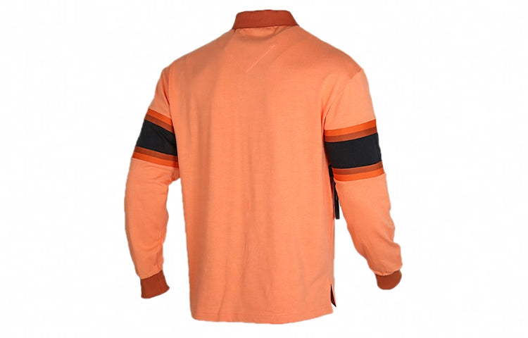 Air Jordan Casual Long Sleeves Polo Shirt Orange BQ5670-854