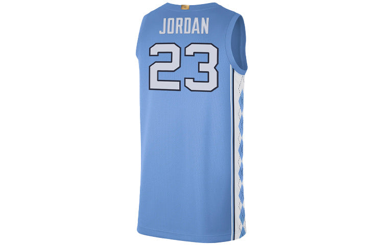 Men's Air Jordan College (UNC) Sports Basketball Jersey/Vest No. 23 Blue AT8895-448