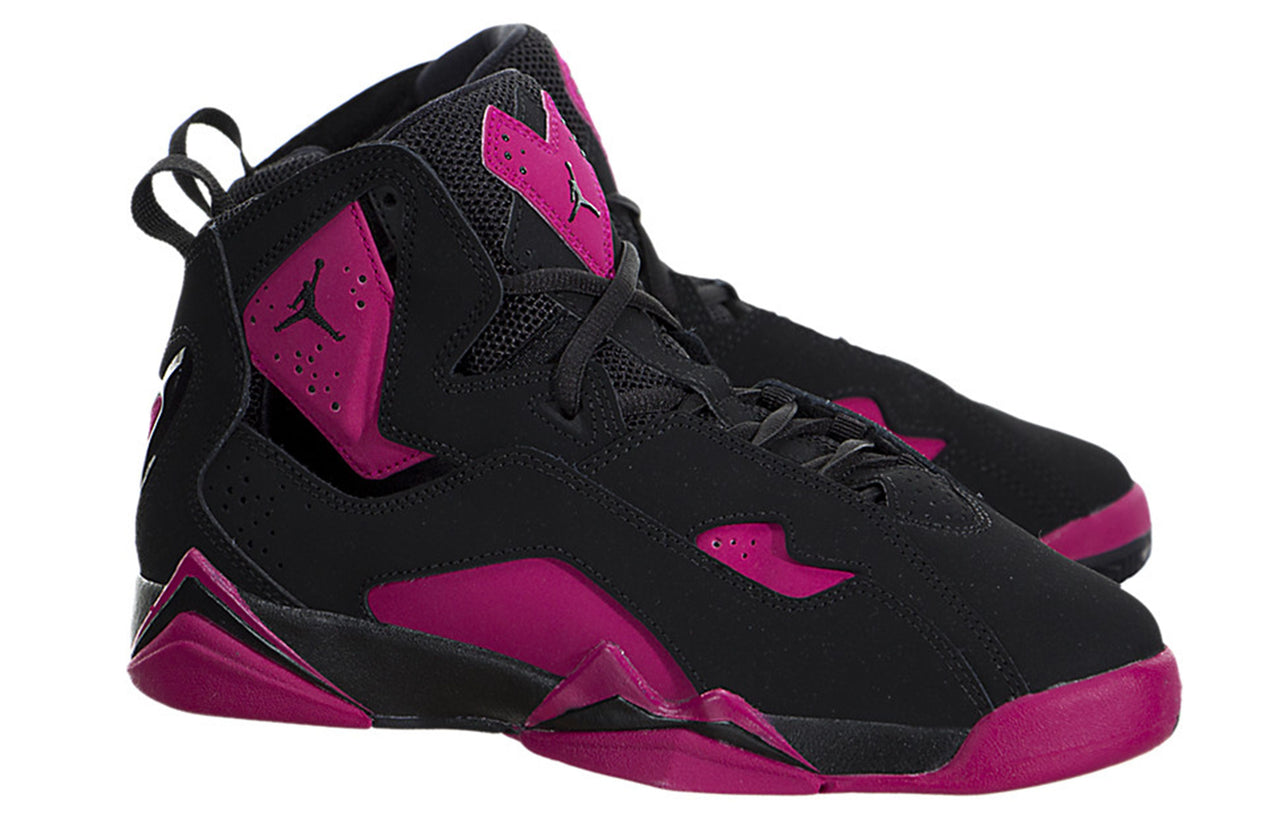 (GS) Air Jordan True Flight 'Black Sport Fuchsia' 342774-006