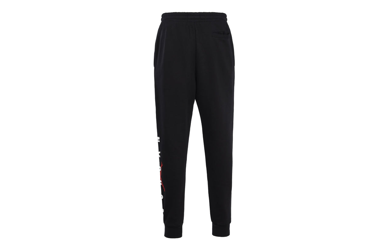 Air Jordan Alphabet Printing Athleisure Casual Sports Long Pants Black DD1788-010